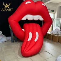 Ballon à lèvres pour les vacances d'été ballon à langue gonflable pour la décoration de fête de nuit en club