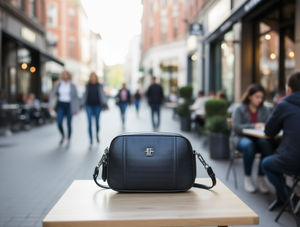 Borsa a Tracolla da Donna con Doppia Chiusura a Zip in Microfibra e Pelle Sintetica per Uso Quotidiano - Product Image 2