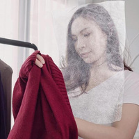 Protège-taches de maquillage et cache-visage essentiel pour cabine d'essayage de magasin de vêtements, en non-tissé translucide et respirant