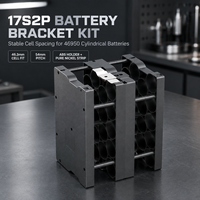 Kit de support de batterie 46950 17S2P avec espaceur de cellules en ABS et bande de nickel pur, pas de 46,3 mm et 54 mm pour batterie cylindrique