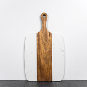 Tabla de Cortar de Madera de Acacia <span class=keywords><strong>Majan</strong></span> con Asa, Premium, Duradera, Gruesa, Rectangular, para Quesos y Charcutería, Ideal para Cocina y Regalo - Product Image 3