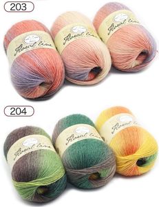 100g de laine pure acrylique mélangée asymétrique, crochet, segments de mohair teintés pour le tricot à la main - Product Image 5