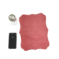 Nouveau Set de Table en Cuir Imperméable et Anti-Taches pour Restaurant et Maison, Dessous de Verre en Cuir de Luxe, Tapis de Table Personnalisable avec Logo