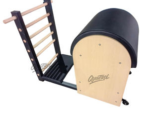 Baril d'escalier de Pilates portable et réglable avec design de <span class=keywords><strong>chaise</strong></span> Wunda - Équipement en bois d'érable peu encombrant pour la salle de sport à domicile et le studio - Product Image 5