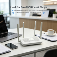 Routeur sans fil personnalisé OEM ODM AX3000 CR8808 avec ports Gigabit complets, routeur WiFi 6 avec micrologiciel et logo personnalisés