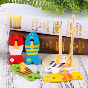 Sussidi <span class=keywords><strong>didattici</strong></span> educativi Set da pesca digitale <span class=keywords><strong>in</strong></span> <span class=keywords><strong>legno</strong></span> colonna giocattolo genitore-figlio Puzzle gioco di educazione precoce <span class=keywords><strong>blocchi</strong></span> di costruzione - Product Image 3