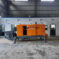 Sistema de Control de Bomba de Concreto Corey HBT50 de Alta Calidad, Motor de Gasolina de Alta Eficiencia, 120m Vertical