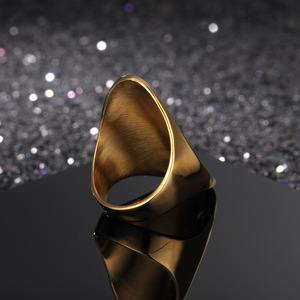 Anillo de Béisbol de Acero Inoxidable para Mujer, Chapado en Oro de 18K, Joyería de Lujo para Regalo Festivo, para Europa y América - Product Image 4