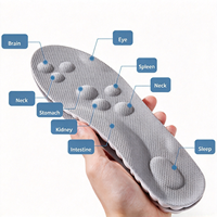 Semelles de sport 4D Cloud Technology, confort et amorti, matière PU respirante et douce, absorption des chocs pour la course à pied.