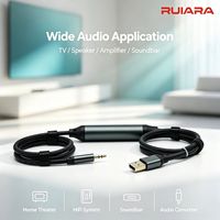 Câble convertisseur audio analogique 3,5 mm vers optique Toslink, mâle vers mâle, alimentation USB 5V, adaptateur audio numérique pour barre de son et amplificateur