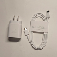 Pengisi Daya Cepat 25W PD EP-TA800 Adaptor Daya USB-C dengan Kabel Tipe-C untuk Ponsel Tablet Earphone Kamera Tahan Api 5V/2.4A