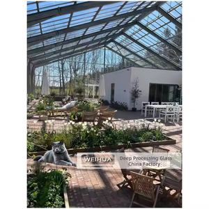 Premium Personalizado Outdoor Veranda Alumínio De Alta Qualidade De Vidro Temperado Marquise Moderno Casas De Vidro Exteriores Hotel Decorações - Product Image 4