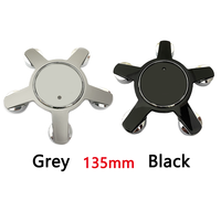 60mm 61mm 68mm 69mm 135mm pour enjoliveurs de jantes de voiture Audi A3 A4 A5 A6 A7 A8 Q3 Q5 Q7, accessoires d'emblème et de logo