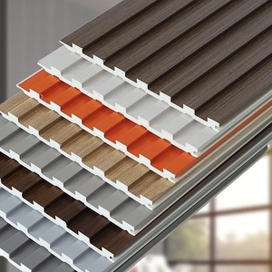 Hiện đại thân thiện với môi trong nhà bằng gỗ lưới tản nhiệt phân vùng không thấm nước phòng khách nền tường cho hộ gia đình và sử dụng thương mại - Product Image 1