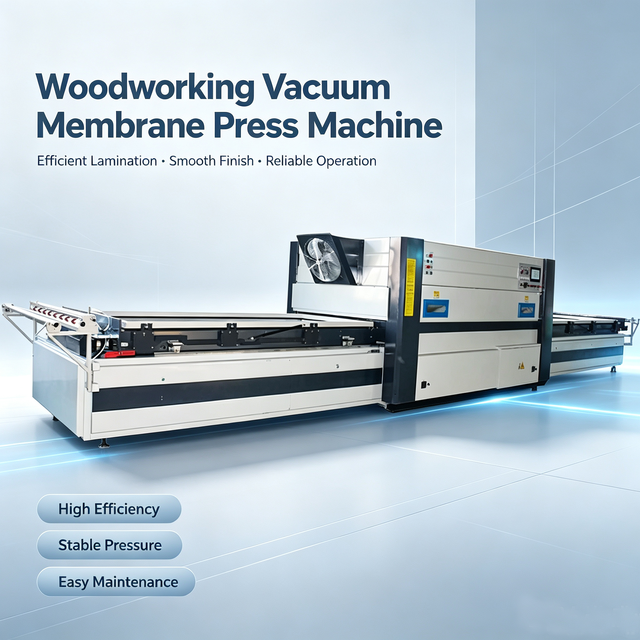 Professional Wood MDF WPC Doors Making Vacuum Laminating Forming Veneer Pressing PVC Film Vacuum Membrane Press Machine for Wood
