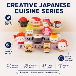 Jouet Squishy Mini Sushi 6cm en Mousse PU à Rebond Lent, Anti-Stress, Personnage Alimentaire Japonais Kawaii, Vente en Gros, OEM - Product Image 3