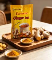 Extrait naturel et sain de gingembre et curcuma 18g x 20 sachets Mélange de boisson instantanée au gingembre et au curcuma avec sucre