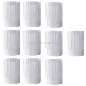 Disposable Professional Pleated Cooking <strong>Chef</strong> <strong>Hats</strong> - Product Image 2