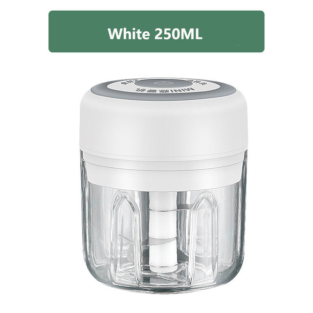 เครื่องบดกระเทียมไฟฟ้า 250ML (สีขาว)