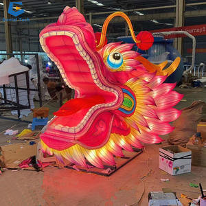 CCFL179 Wasserdichte Weihnachtsdeko für den Außenbereich, Weihnachtsmann-Laterne, Weihnachtsmann-Elch-Leuchte - Product Image 2