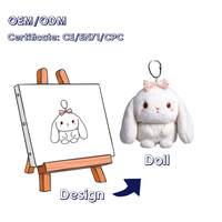 Fabricante de Juguetes de Peluche de Algodón Personalizados, Llavero de Peluche con Diseño de Logotipo y Llavero de Juguete Personalizado