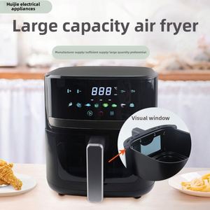 Nouvelle Friteuse à Air Intelligente Multifonctionnelle avec Fenêtre Visible, Grille Aérodynamique, Vente en Gros, Usage Domestique, Entièrement Automatique, Grande Capacité, Sans Fumée - Product Image 2