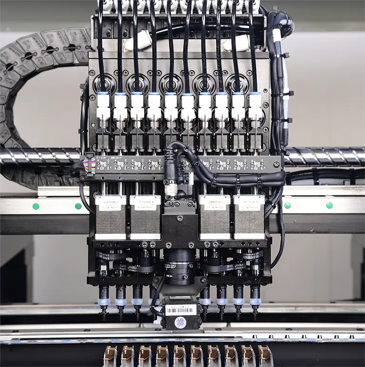Macchinario elettronico pcb automatico chip mounter SMD 10 testa ad alta velocità HCT-550LW smt pick and place machine
