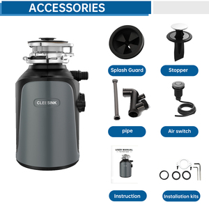 Décomposeur de déchets alimentaires électrique certifié CE CB avec commande par interrupteur à air, fabricant OEM pour l'élimination des déchets ménagers - Product Image 4