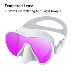 Custom Low-Volume Anti-Fog Silicone Diving <span class=keywords><strong>Mask</strong></span> ajustável para mergulho mergulho Freediving com logotipo personalizado - Product Image 2