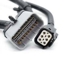 Arnés de inyector de combustible del motor, tipo conductor: núcleo de cobre, longitud 1m-1.5m, tipo de conector: adaptador