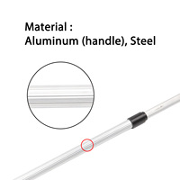 Harpon rétractable en acier à ressort 3 dents engins de pêche pistolet de pêche sur glace tête de harpon en alliage d'aluminium outils de pêche harpon de chasse