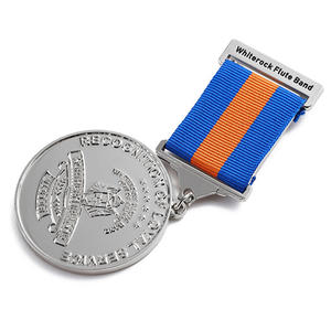 Medallas de recuerdo Metal Aleación de zinc En relieve 2d 3D Logo Carta Plata Premio Rusia Medallas Fabricantes Medalla DE HONOR personalizada - Product Image 2