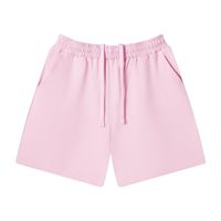 Lente/Zomer Must-Have 240g Sorona Katoenmix Effen Elastische Taille Sportieve Losse Casual Shorts Heren Trendy
