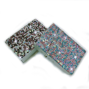 ÉTUI À CIGARETTES FLIP TOP aluminium 20S BLING strass (SW77225D) - Product Image 3
