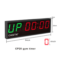 Minuteur de gym mural, grand tableau de scores LED pour le basketball, le baseball, la boxe, le crossfit, l'entraînement HIIT, l'entraînement par intervalles Tabata