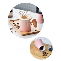 Ensemble de cafetière en céramique avec logo personnalisé en gros, kit de fabrication de café, ensemble de cafetière à verser, cadeaux d'entreprise