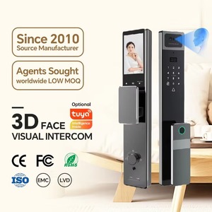 Deftun tự động tuya Wifi sinh trắc học vân tay cerradura inteligente kỹ thuật số thông minh khóa cửa với máy ảnh Đối với trang chủ - Product Image 2