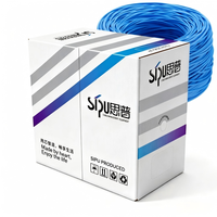 Cable de Red UTP Ethernet Cat6A Cat5e para Interiores y Exteriores, 305m, de Fábrica OEM SIPU 2026
