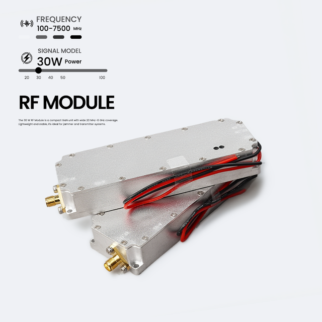 30W Anti-drone FPV Module Gan 30W Narrowband GaN RF Front End Module 2.4GHz Anti FPV Detection System for Power Plant Protection