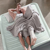 Avenli Jilong INTEX 64904 Luxus-Doppelbett Himmelblau Himmelblau Beflockt Indoor & Outdoor Camping Matratze für Schlafzimmer
