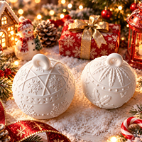 Moule en silicone rond pour boîte de rangement de Noël, idéal pour la fabrication de bougies parfumées en résine époxy ou gypse, pour la décoration de Noël à la maison, facile à démouler.