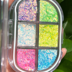MLM Hot Sale Holographic Chunky Cosmetic Glitter Powder 6 Color Mixed <b>Sequins</b> for Face Body Eye Makeup Festival Party Nail <b>Art</b> - Product Image 4