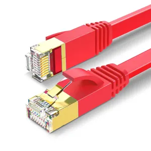 RJ45 CAT5 CAT6 Network Cat6a Cat7 Cat8 Shielded Utp Ftp Sftp High Speed Flat Internet Lan Computer Patch Cord Ethernet Cable