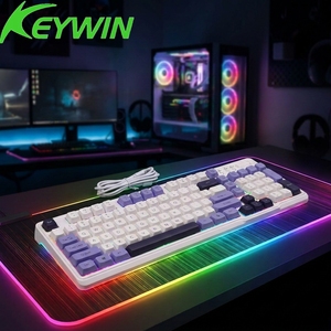 <span class=keywords><strong>Clavier</strong></span> de jeu USB filaire Type-C à 98 touches LED détachables, en stock usine, <span class=keywords><strong>clavier</strong></span> de jeu USB filaire à 98 touches LED mixtes personnalisé avec bouton rotatif - Product Image 5