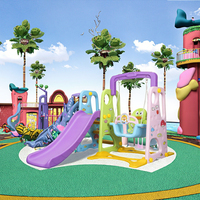Ensemble de jeux d'aventure en plein air Feelkids, balançoire, basket-ball, maison de jeu pour bébés, jardins publics, centres commerciaux, utilisation en intérieur, PE