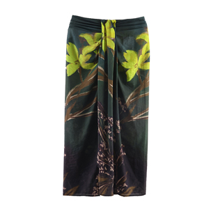 Gonna a Fascia Floreale con Fiocco Personalizzata Stampa Primavera 2026 per Donna, OEM/ODM da Fabbrica di Abbigliamento Cinese, Gonne Casual Vintage - Product Image 1