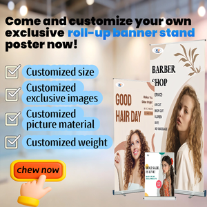 Espositore Roll-up Premium Antivento in Alluminio Rinforzato, Espositore Retrattile per Eventi all'Aperto, Kakemono Portatile Resistente - Product Image 4