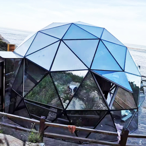 Vidrio cúpula geodésica de la tubería de acero de estructura de <span class=keywords><strong>Circo</strong></span> de tienda de campaña iglú para la casa verde escénica habitaciones de Hotel y habitaciones de promoción del mercado - Product Image 3