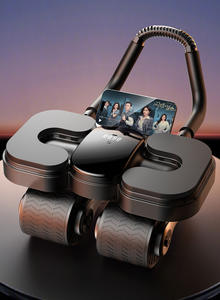 Roue abdominale KaraQoton écologique en PP unisexe à rebond automatique à 4 roues avec support pour les coudes, entraîneur musculaire abdominal à domicile - Product Image 3