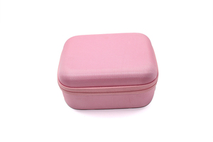 Étui portable et élégant en EVA pour produits numériques, nylon rose avec sac en filet - Product Image 2